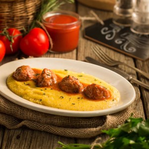 Polenta con polpette della nonna, Bergamo, Orio Center, Da30Polenta